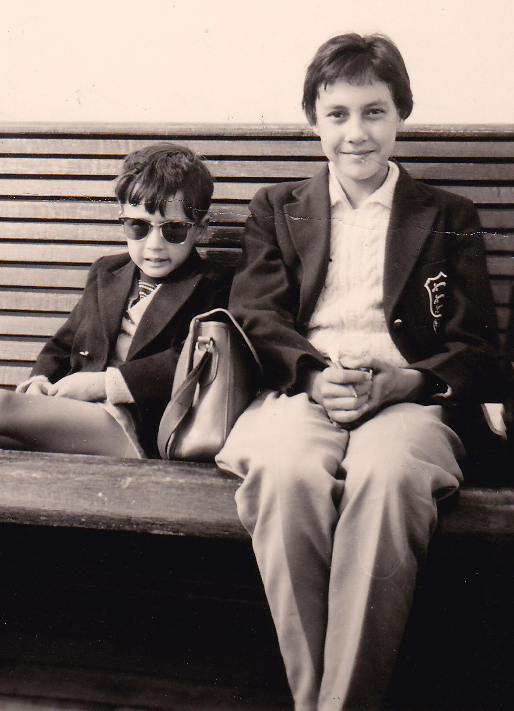 Picture of Madeline Witney after she attended Braintree County High school, with her brother Philip. Madeline now lives in California eagerly awaiting the reunion with her school reports. 