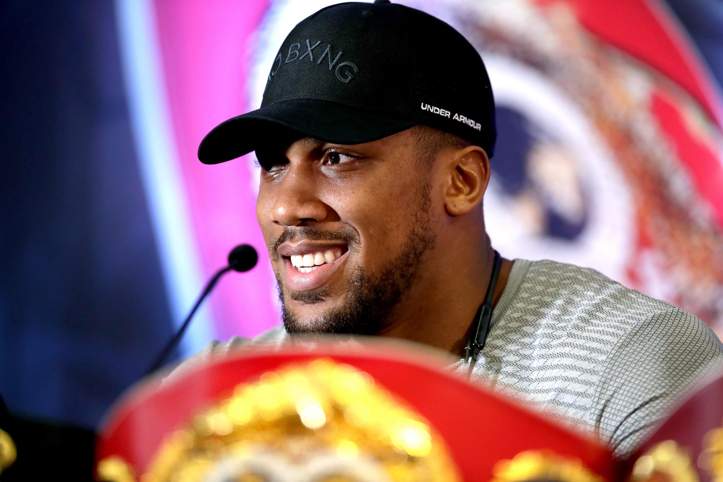 anthony joshua hat under armour